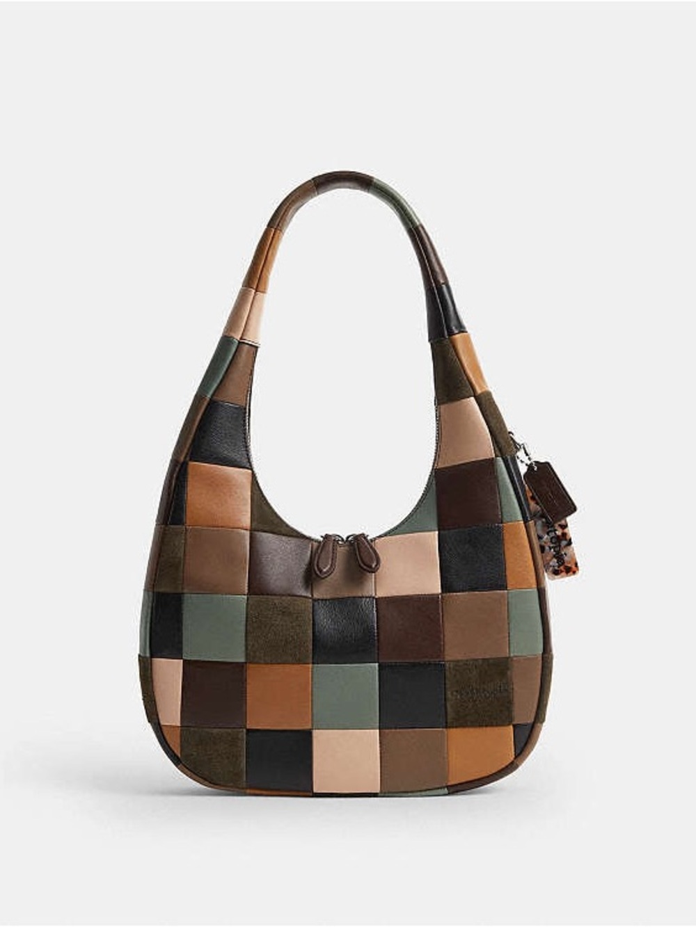 NWT Coach Coachtopia Alter Ego Crescent Leather Hobo Bag - Multicolor multi 7&6 - Picture 3 of 4